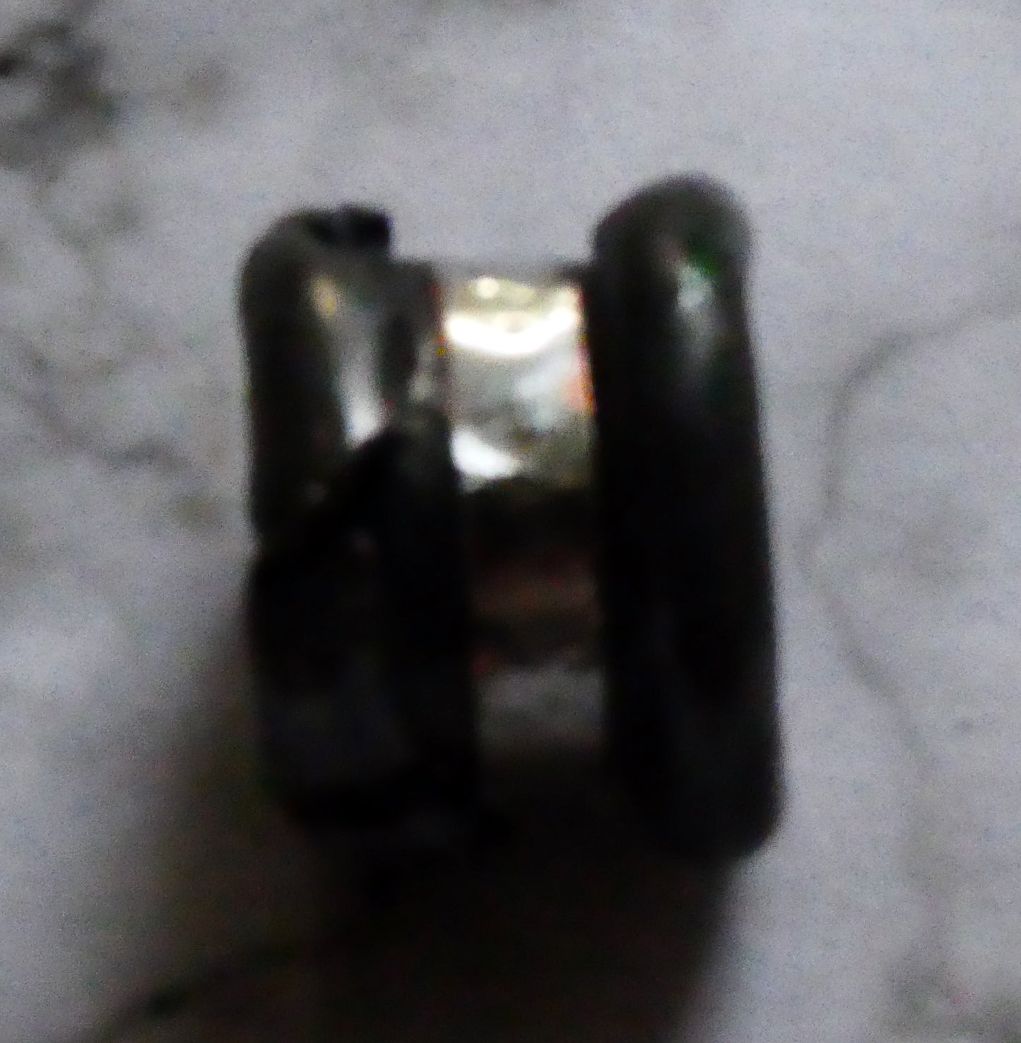 Ceramic Crusty Rivet Bead - Steely