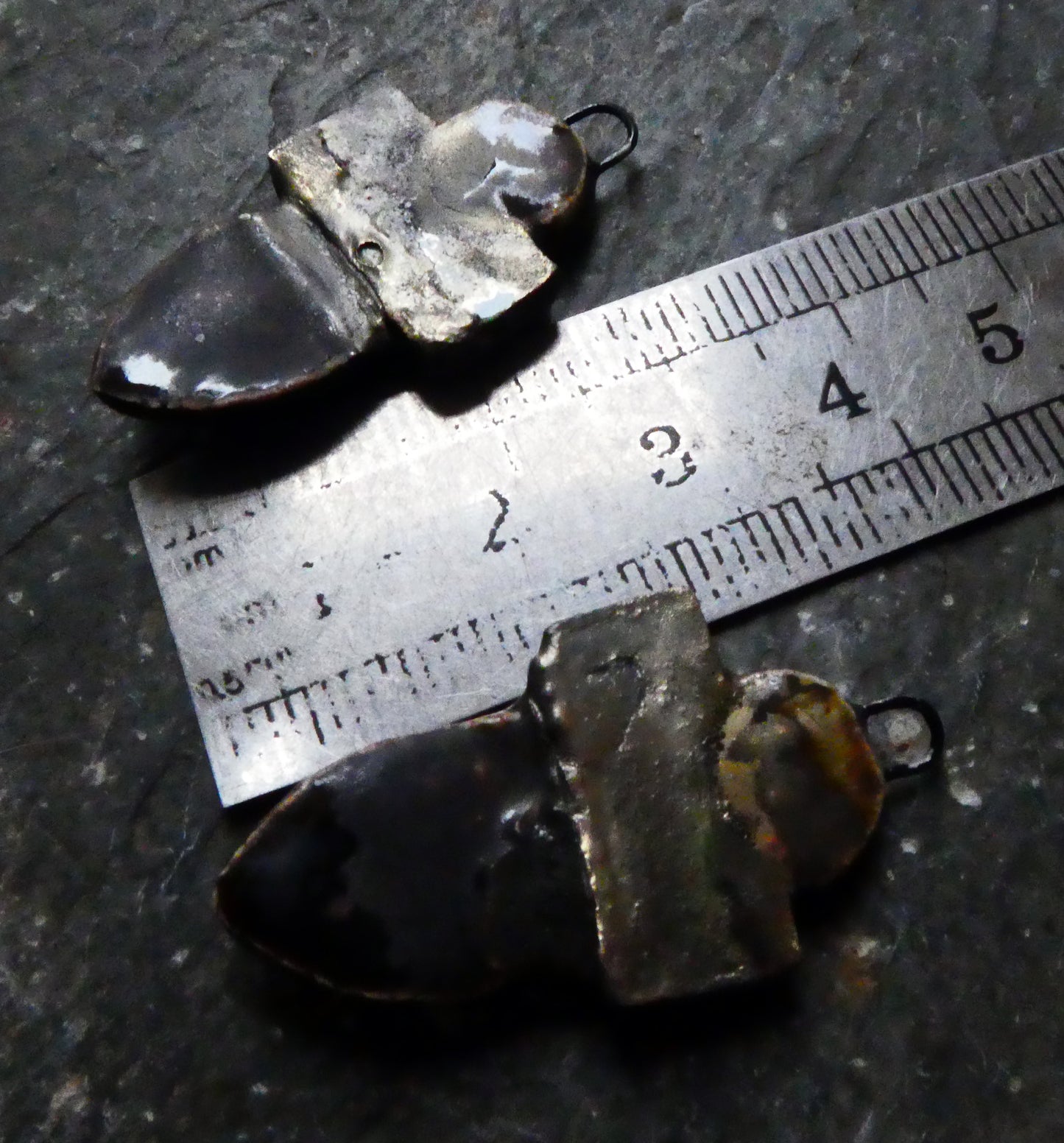 Ceramic Stack Earring Charms -Glossy Gold