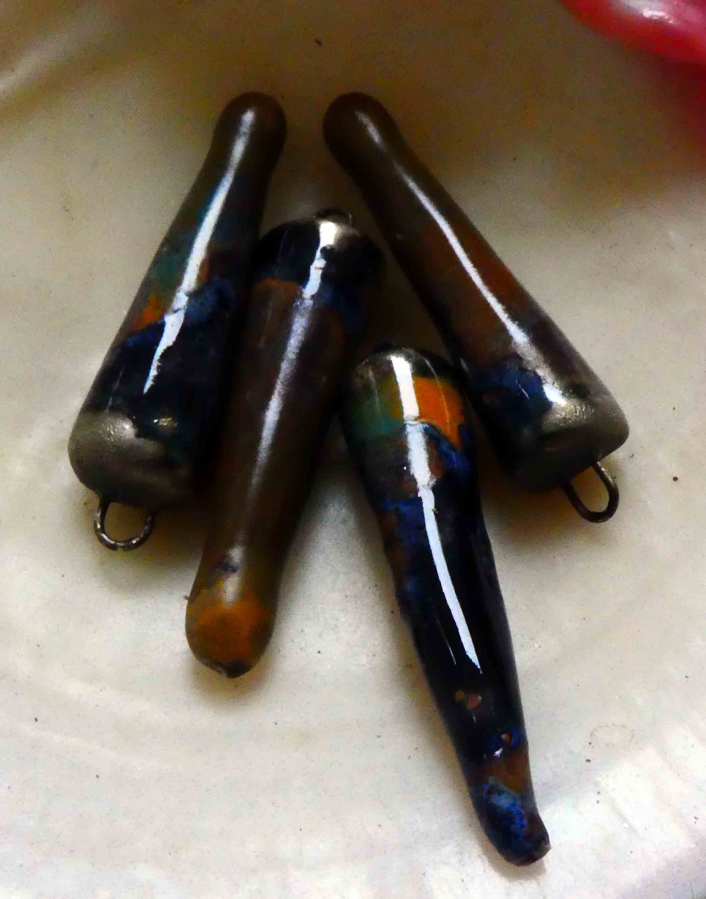 Ceramic Spikes Earring Charms - Eternal Galaxy