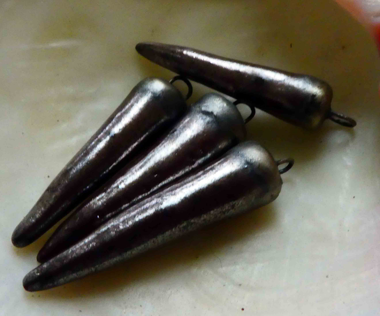 Ceramic Spikes Earring Charms - Baroque