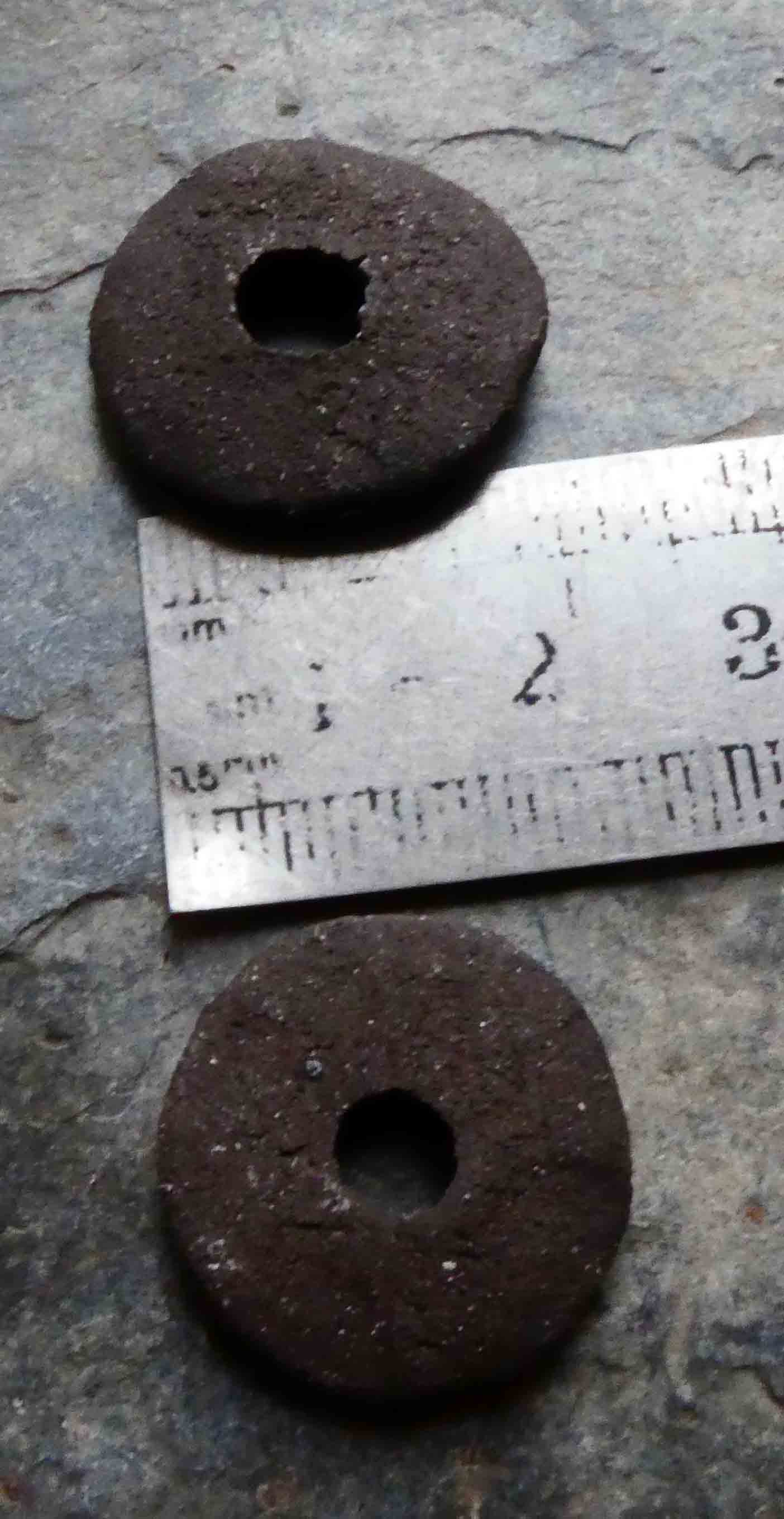 Ceramic Scorchy Disc Earring Charms #3