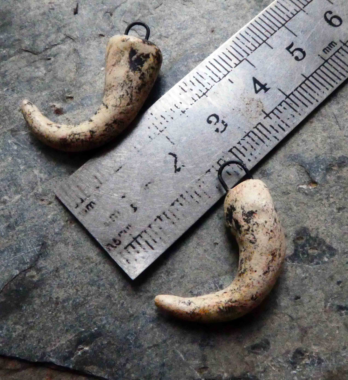 Ceramic Claws Earring Charms