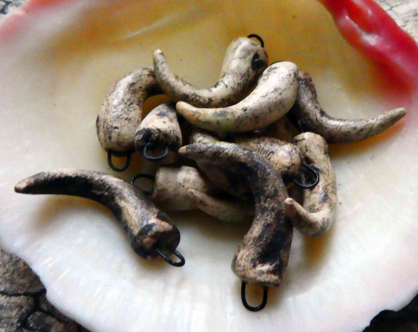 Ceramic Claws Earring Charms