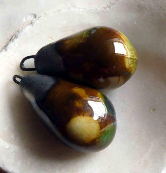 Ceramic Drops Earring Charms - Renaissance