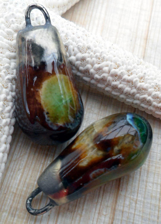 Ceramic Drops Earring Charms - Murano