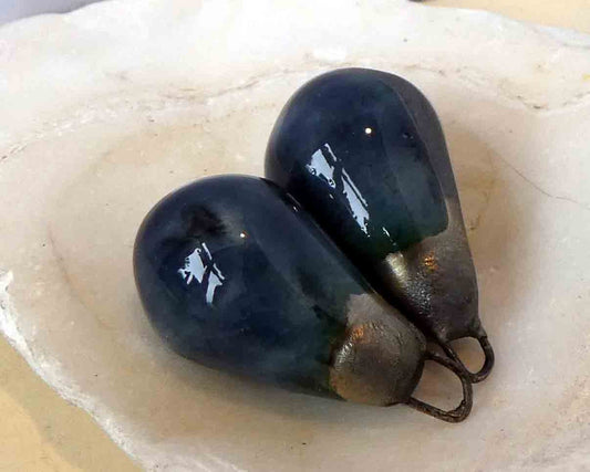 Ceramic Drops Earring Charms -Waterfall