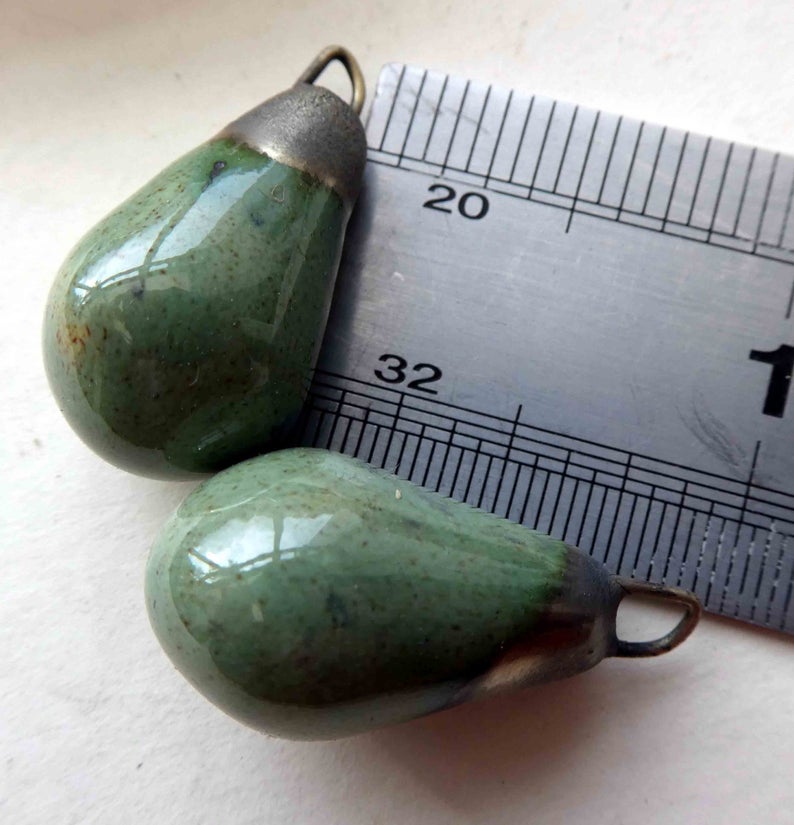 Ceramic Drops Earring Charms - Provence