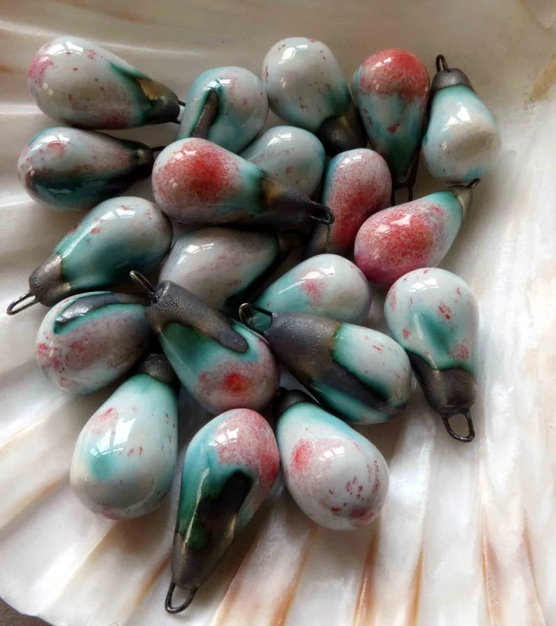 Ceramic Drops Earring Charms -Sunrise