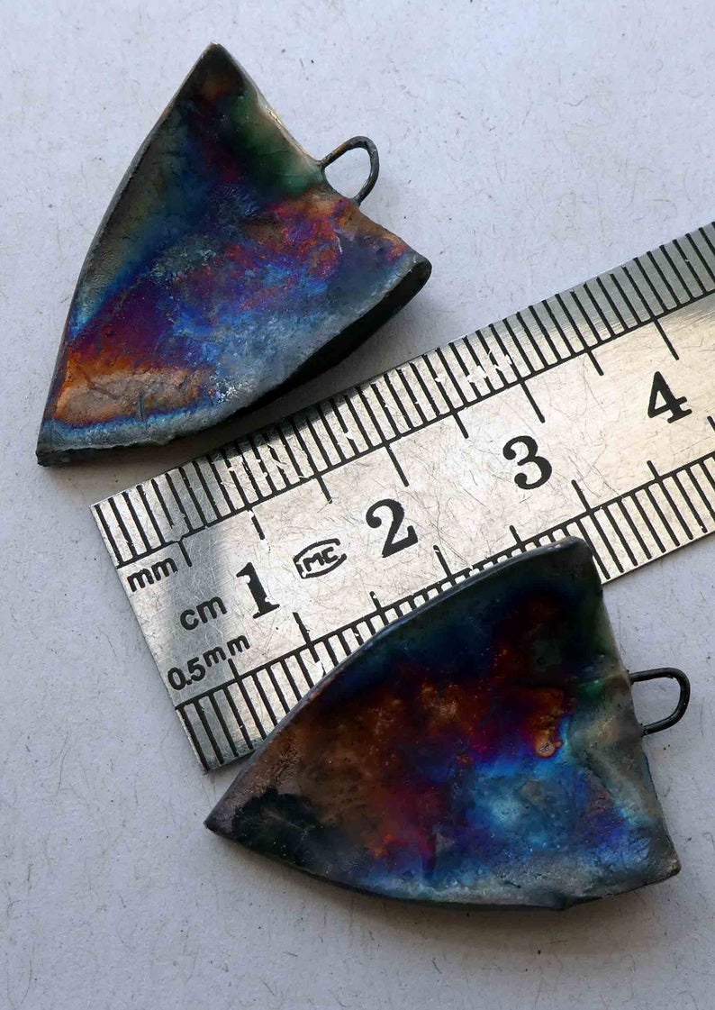 Ceramic Decal Basquiat Shield Earring Charms #5