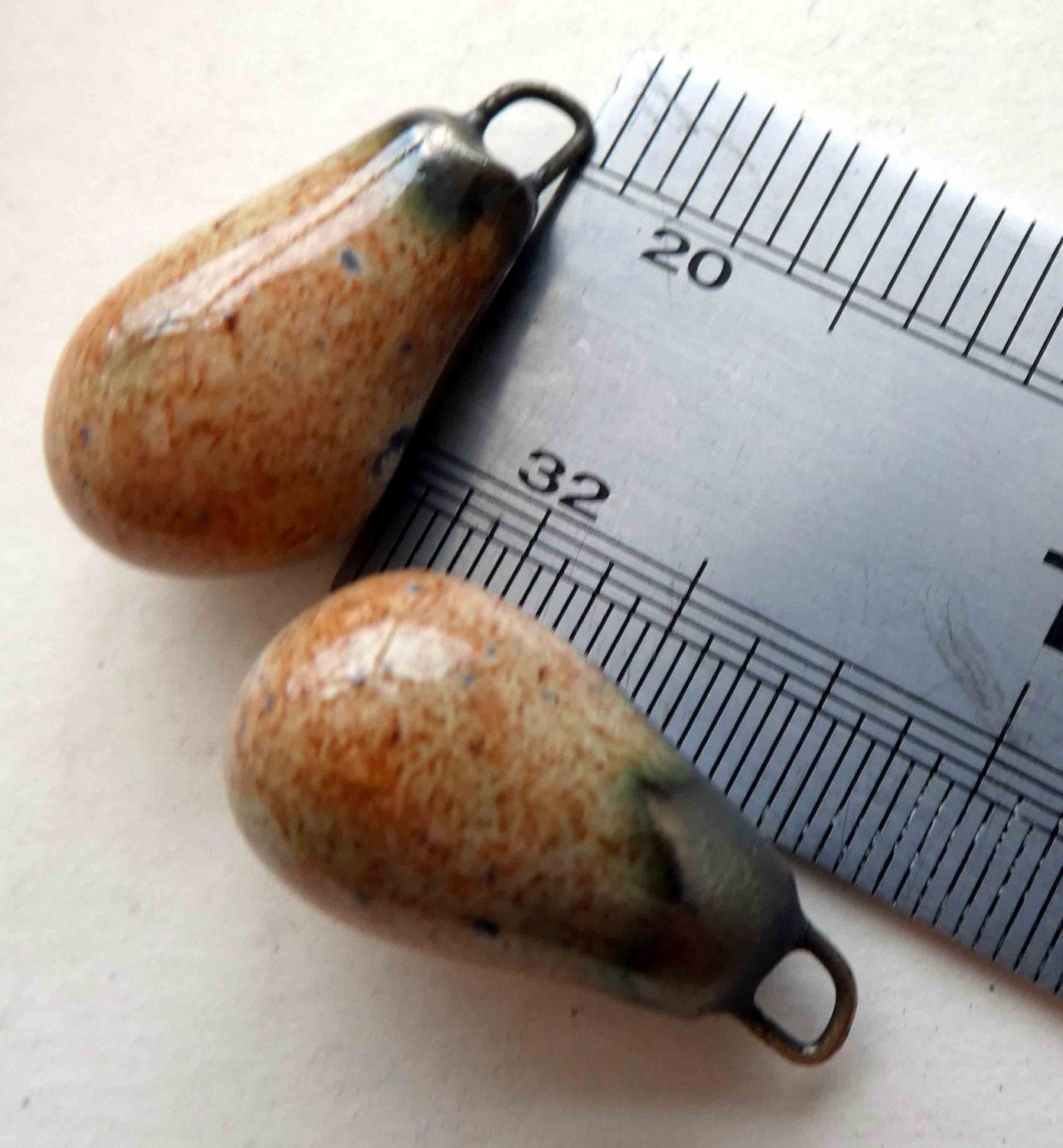 Ceramic Drops Earring Charms - Tibet