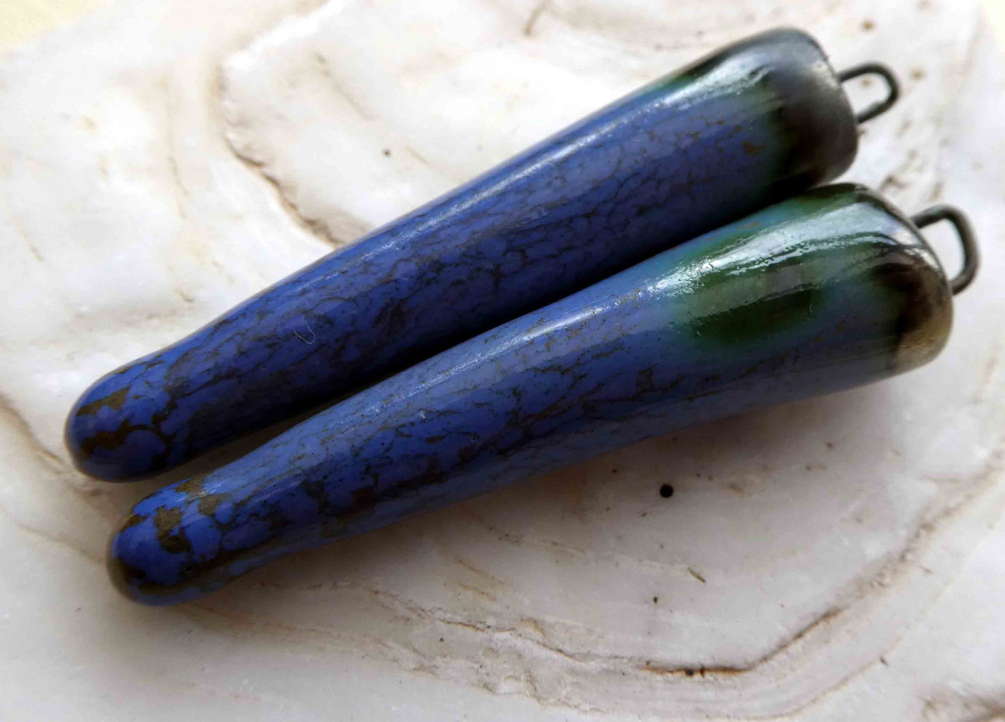 Ceramic Spikes Earring Charms - Ohio