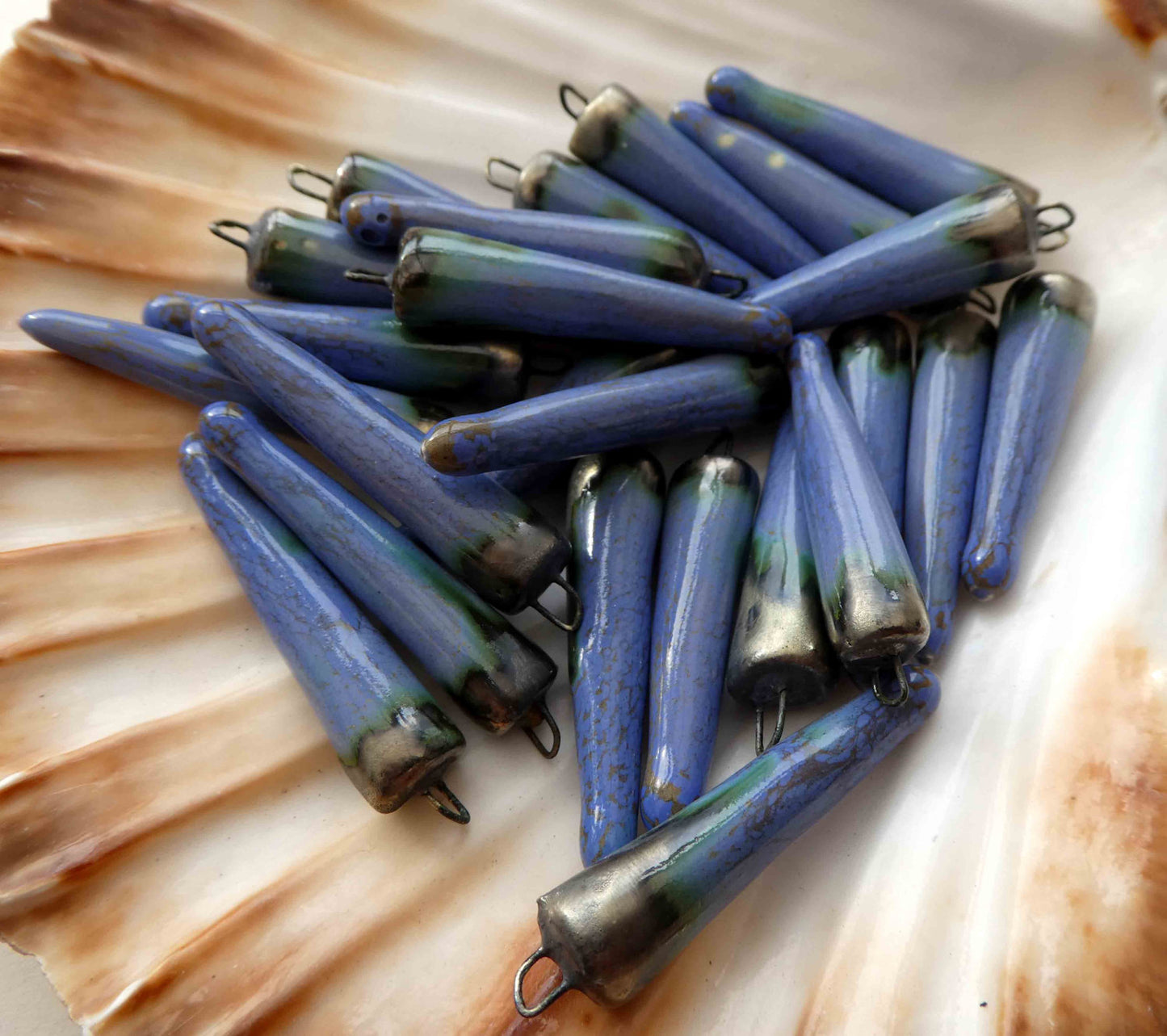 Ceramic Spikes Earring Charms - Ohio