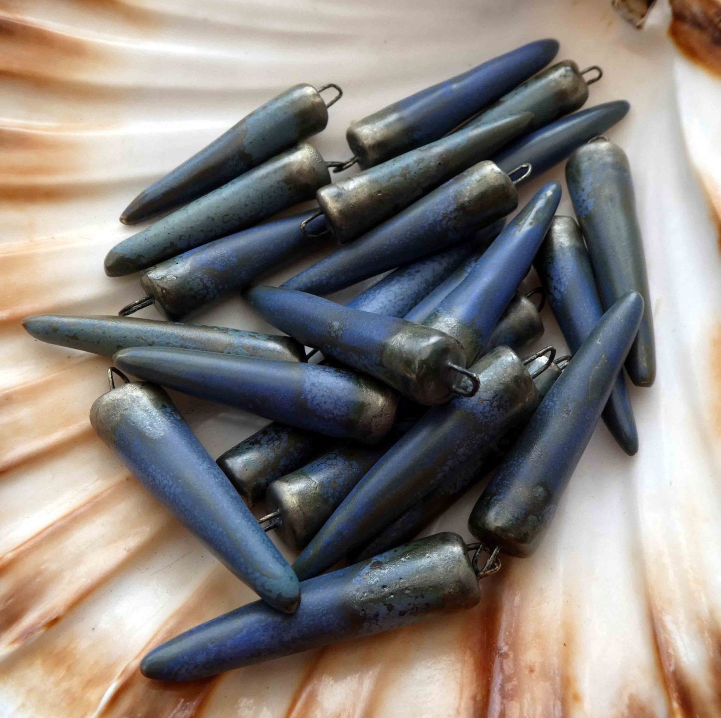 Ceramic Spikes Earring Charms -California