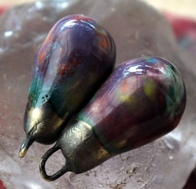 Bronzy Droplets Floral Fantasy