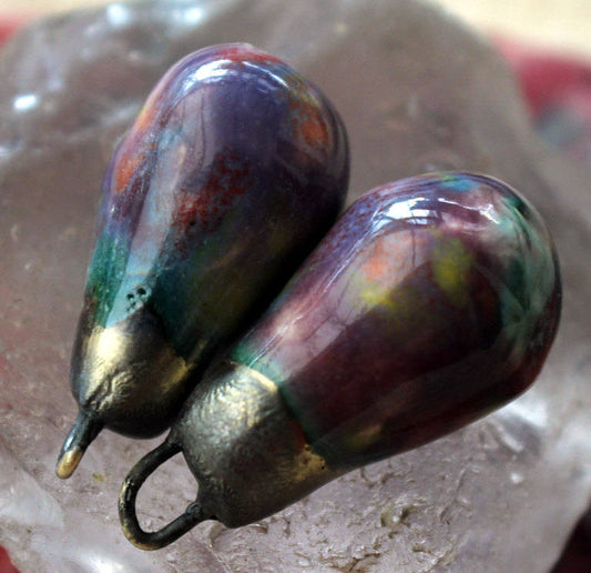 Bronzy Droplets Floral Fantasy