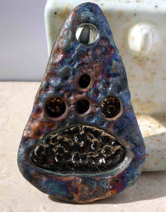 Ceramic Dimpled  Pendant