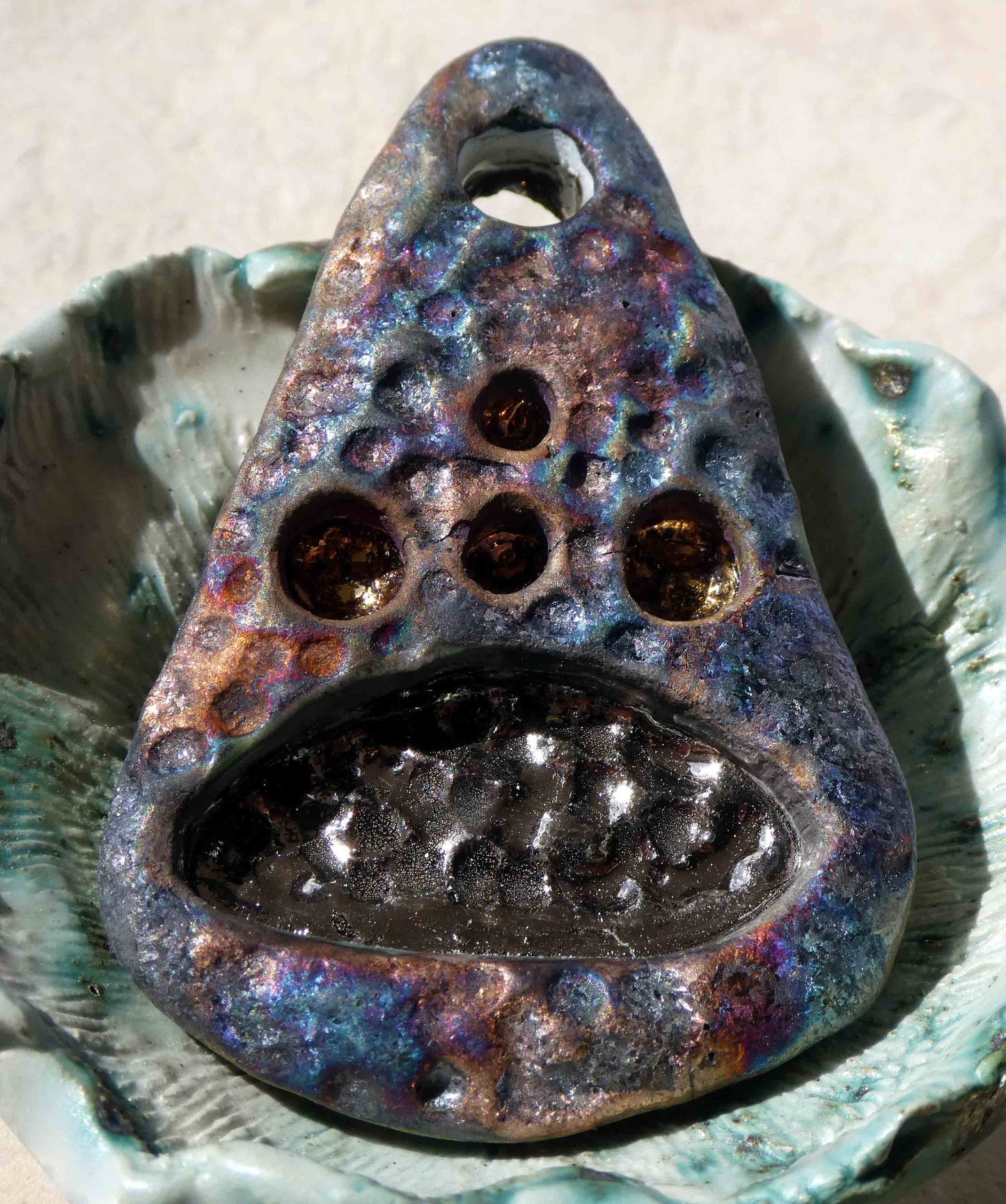 Ceramic Dimpled Pendant