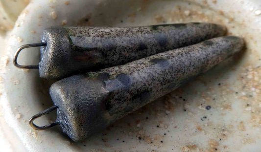 Ceramic Bronzy Spike Earring Charms-Varan