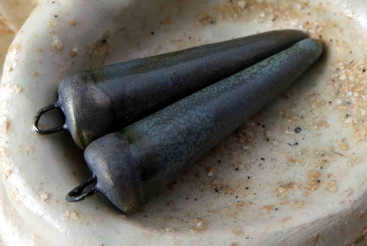 Ceramic Bronzy Spike Earring Charms- Idaho