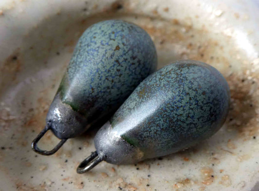 Ceramic Bronzy Droplet Earring Charms- Idaho