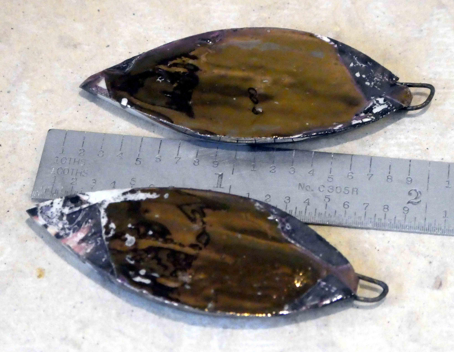 Ceramic Caravaggio Decal Drops Earring Charms #1