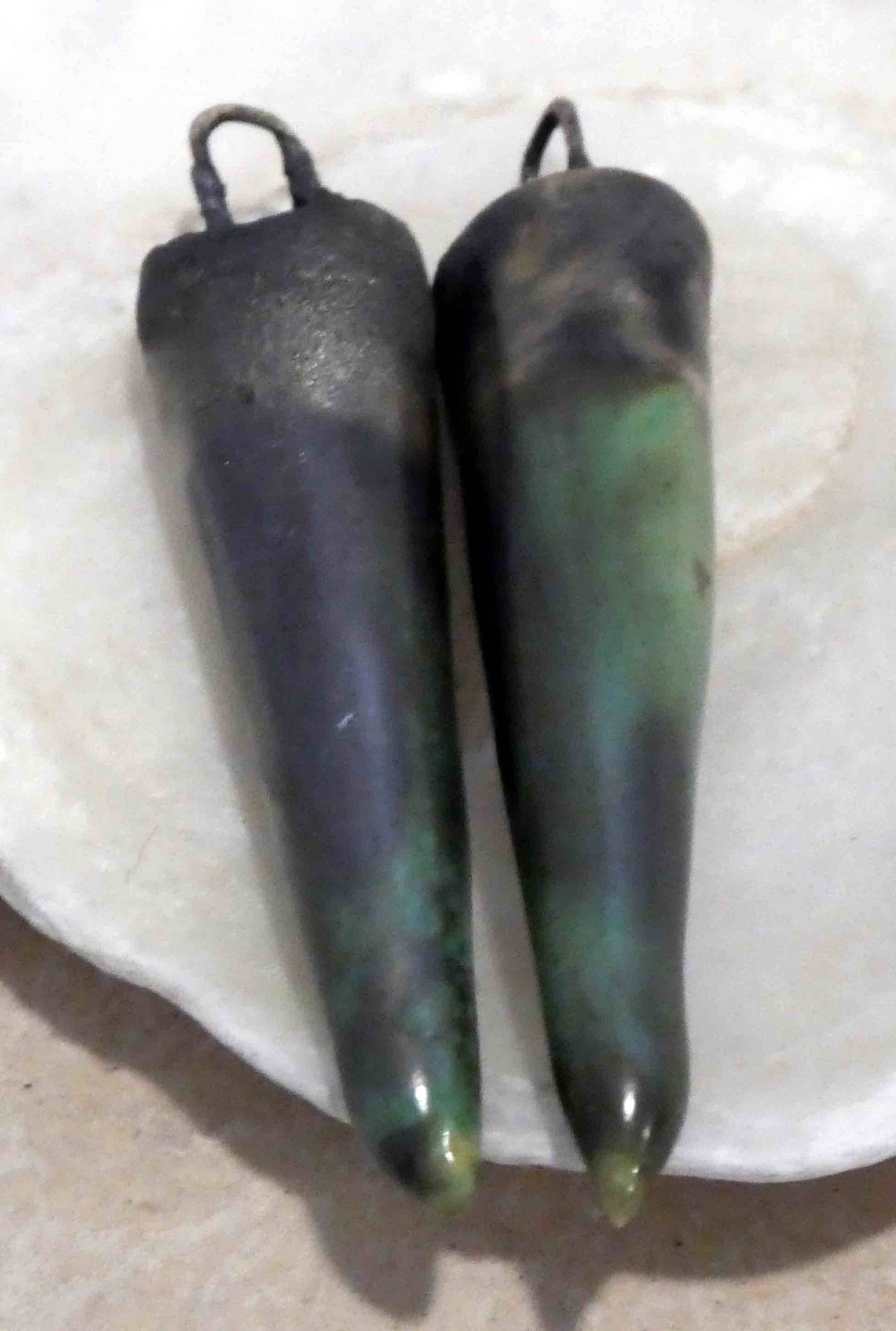 Ceramic Spikes Earring Charms - Supernova