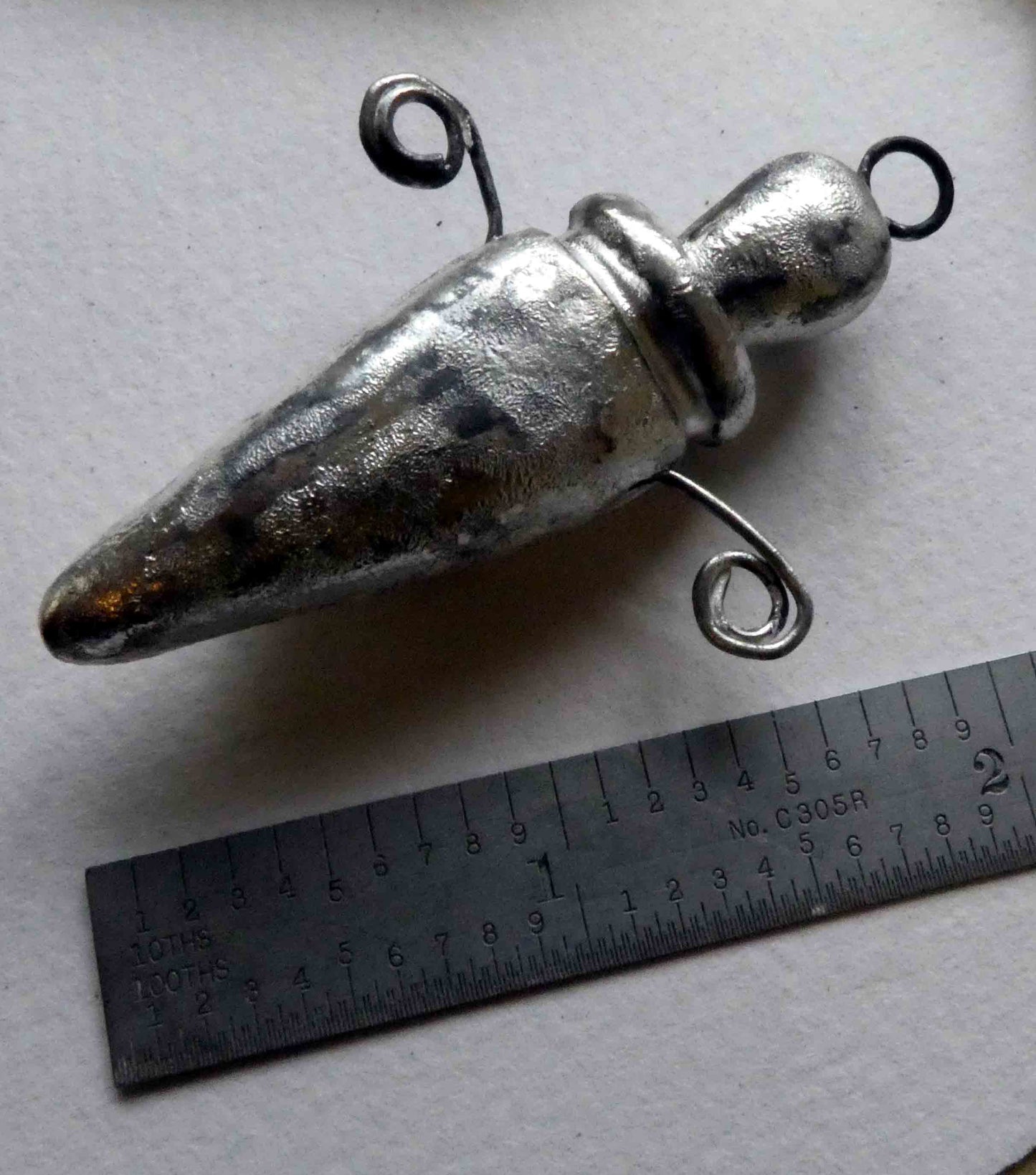 Ceramic Silver Amphora Pendant