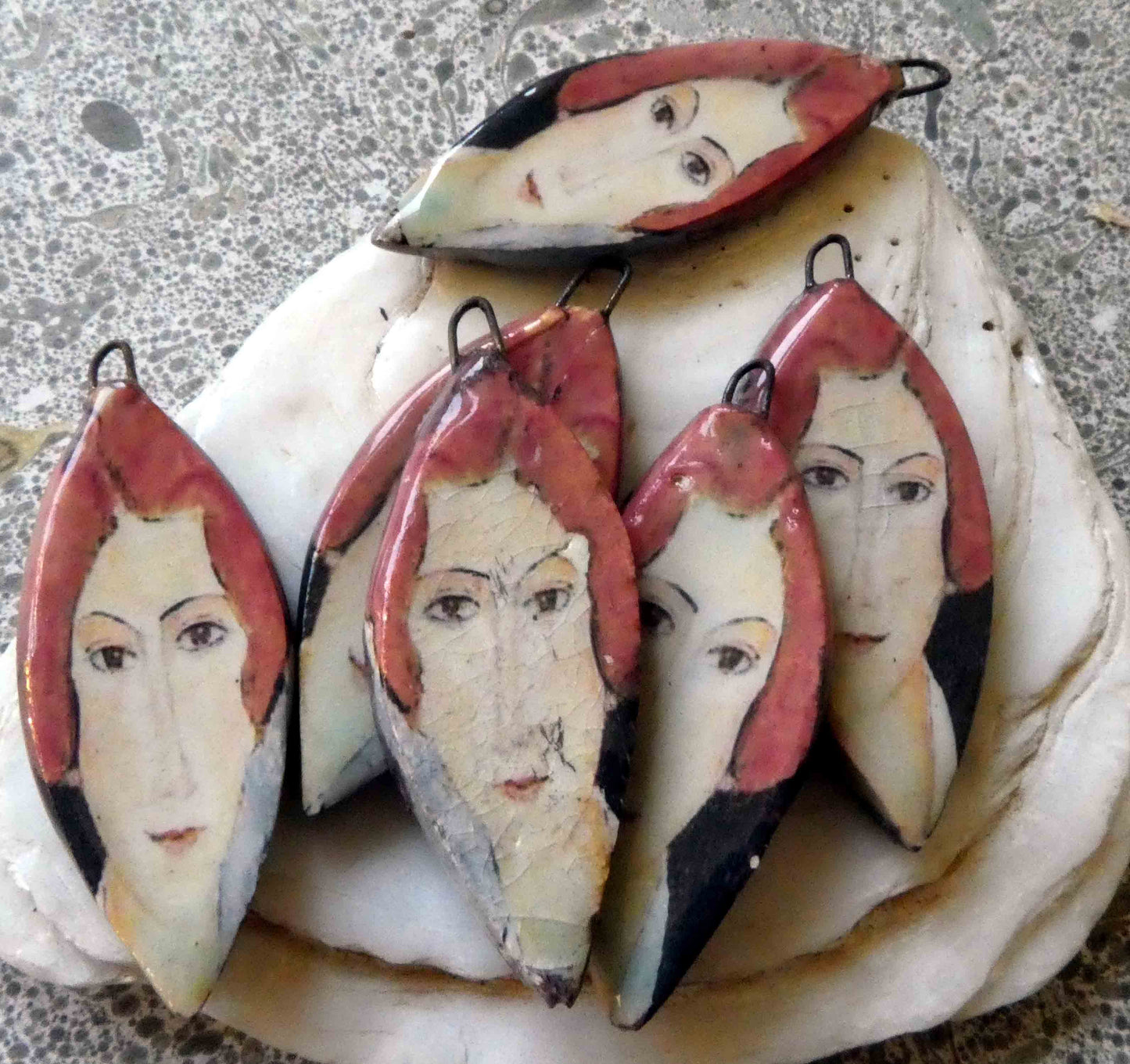 Ceramic Modigliani Drops #13