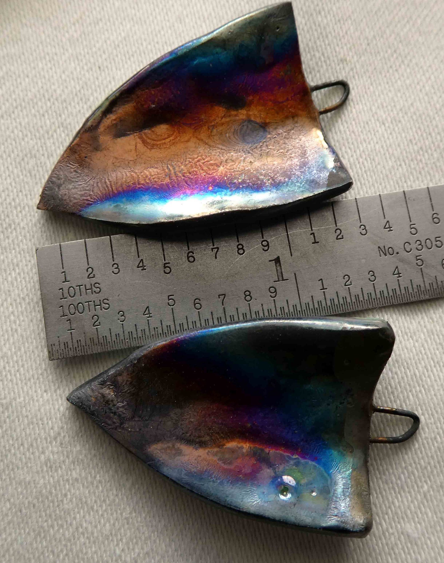 Ceramic Decal African Shield Earring Charms #2