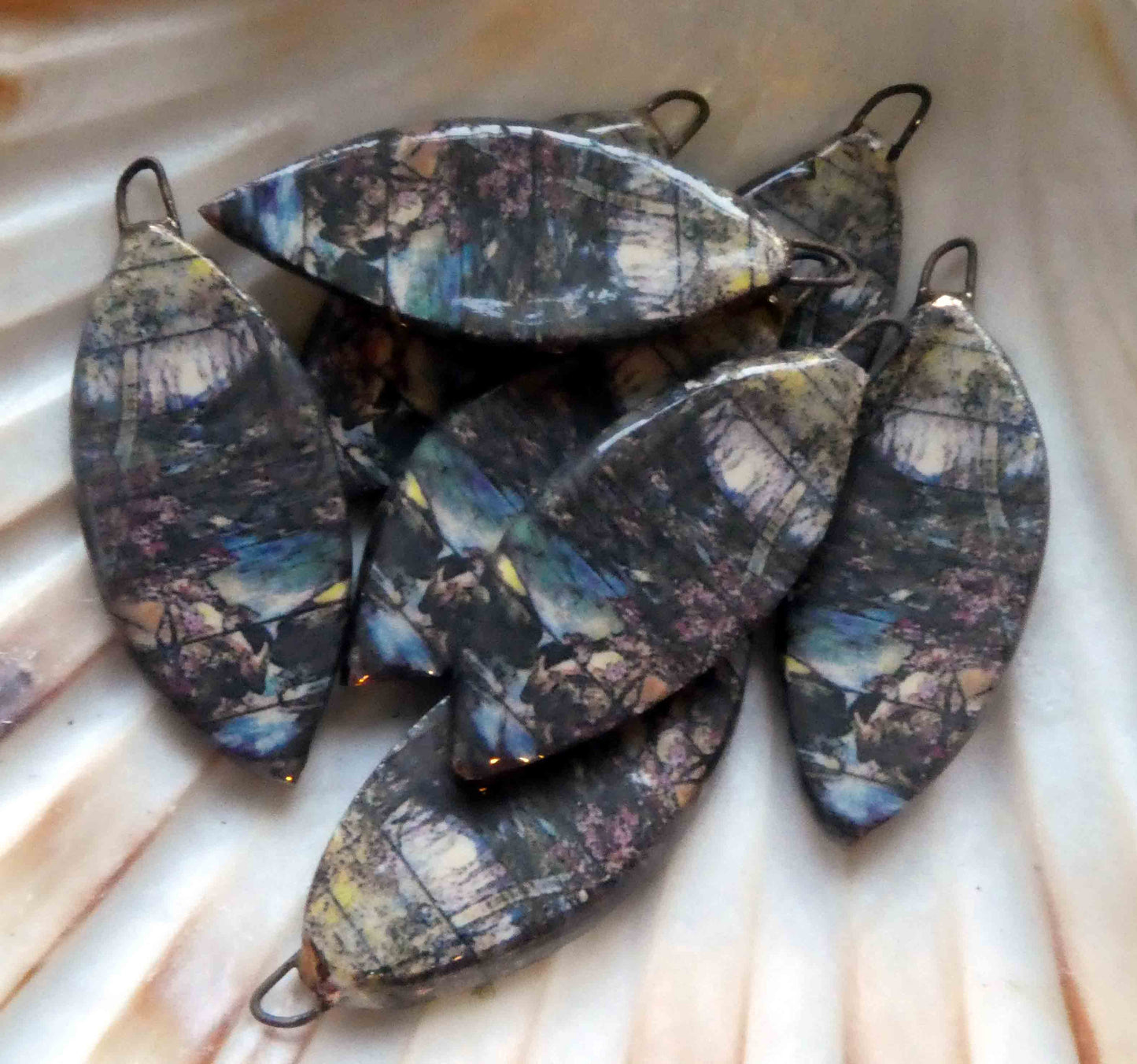 Ceramic Tiffany Earring Drops#3