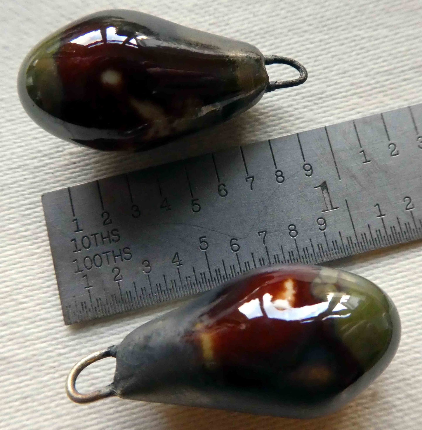 Ceramic Drops Earring Charms-Muddy Waters