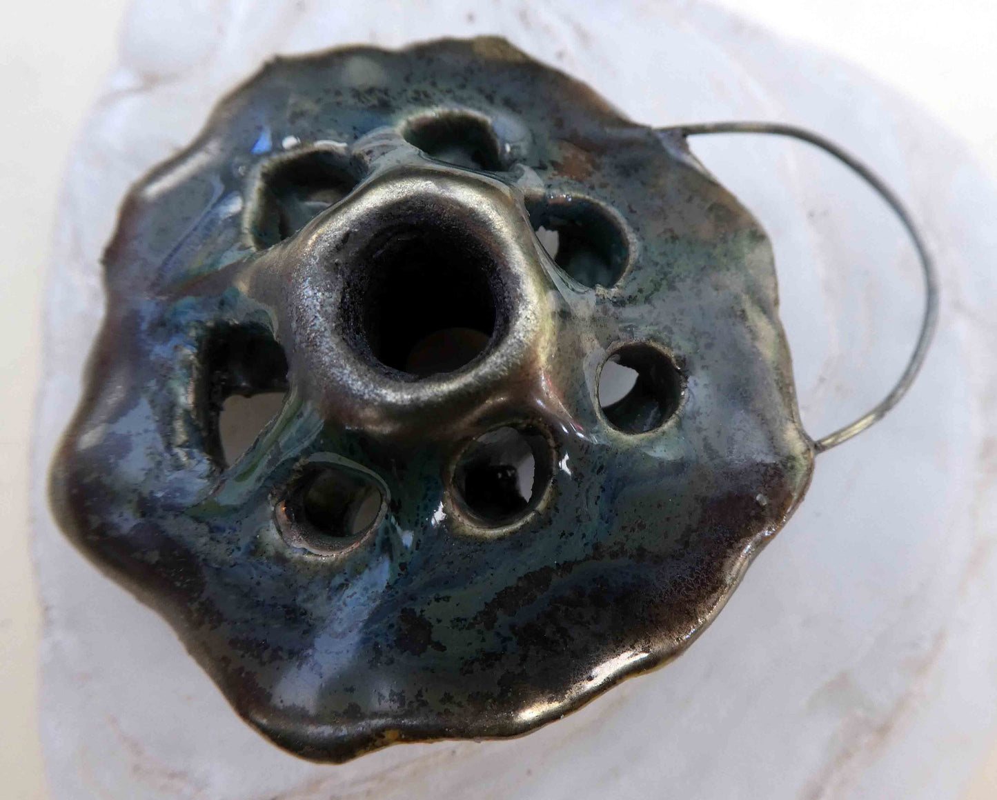 Ceramic Hollow Pendant #1 - Astronomical