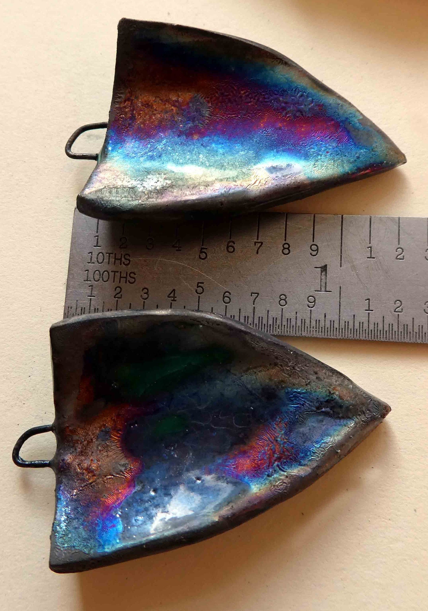 Ceramic Decal Basquiat Shield Earring Charms #4