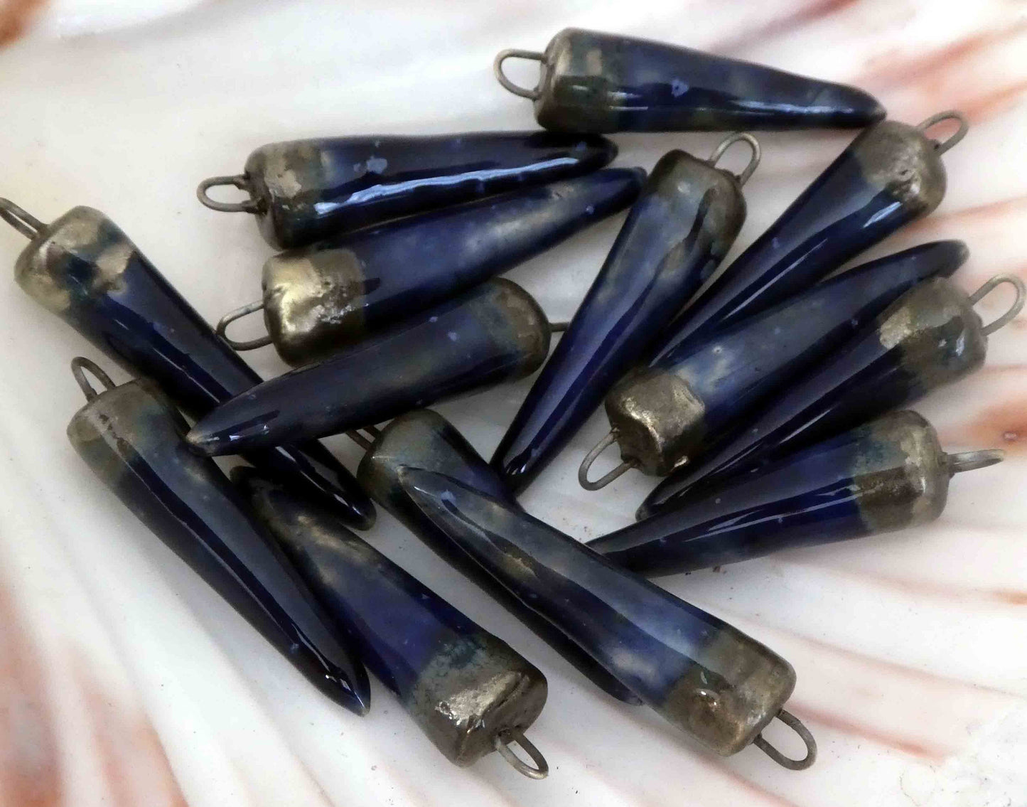 Ceramic Spikes  Earring Charms -Micro Life