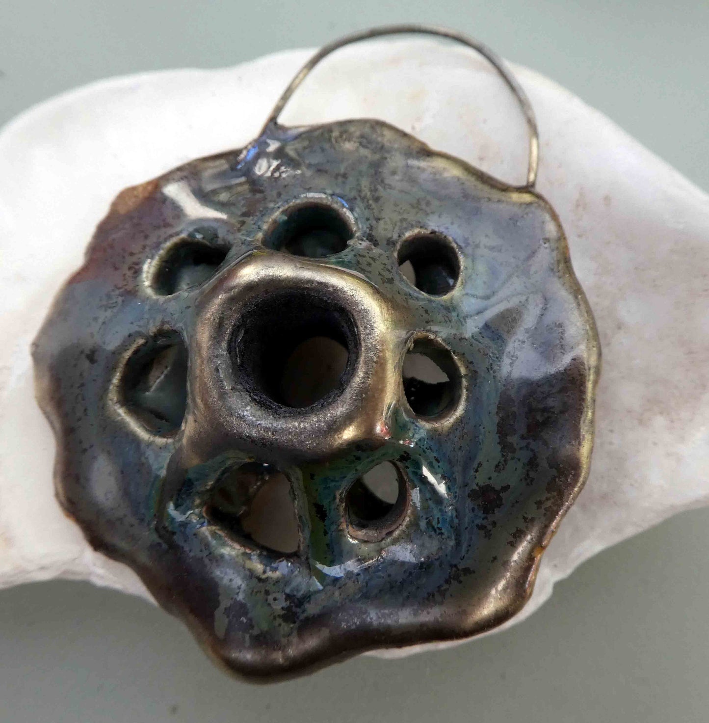 Ceramic Hollow Pendant #1 - Astronomical