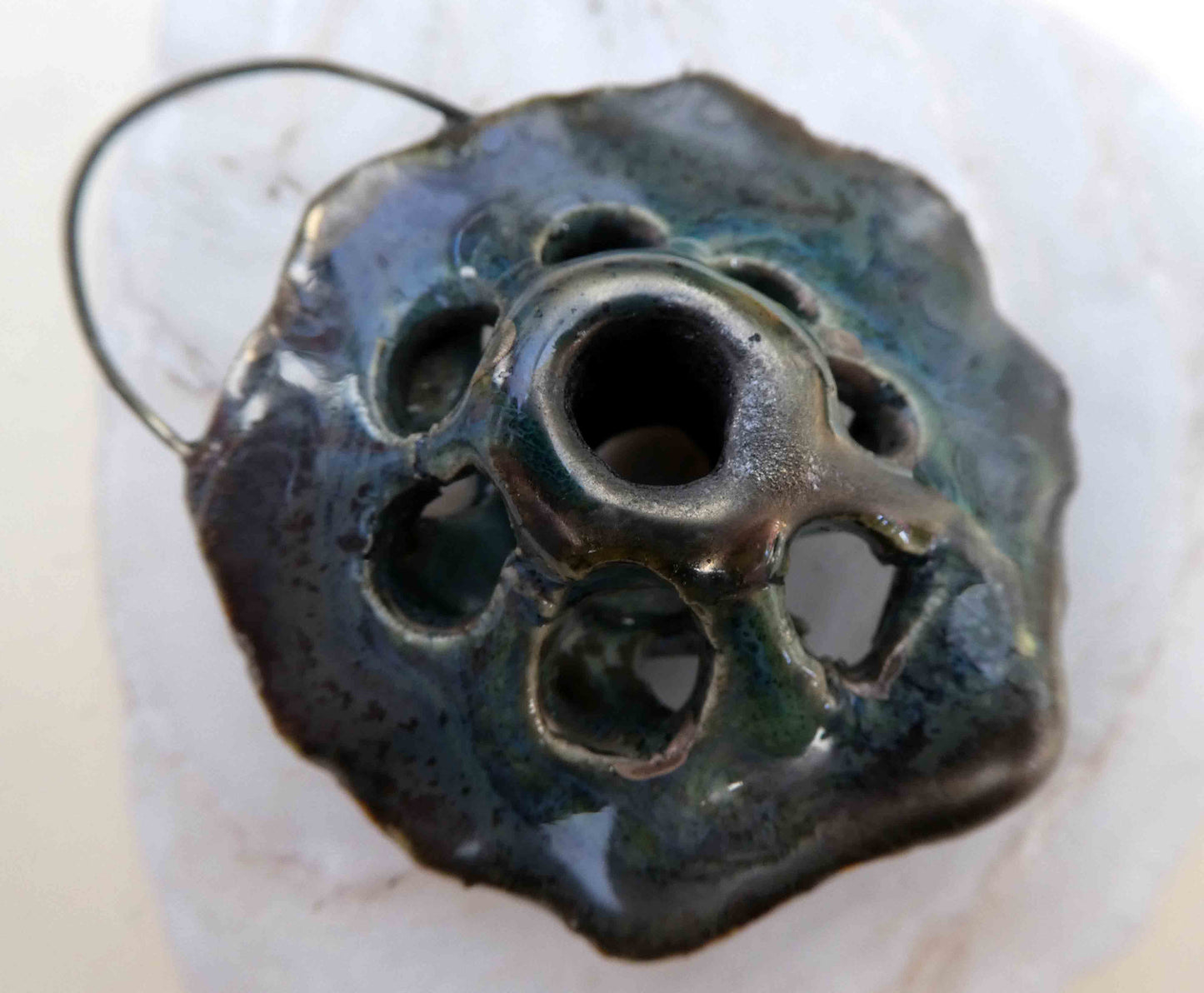 Ceramic Hollow Pendant #1 - Astronomical