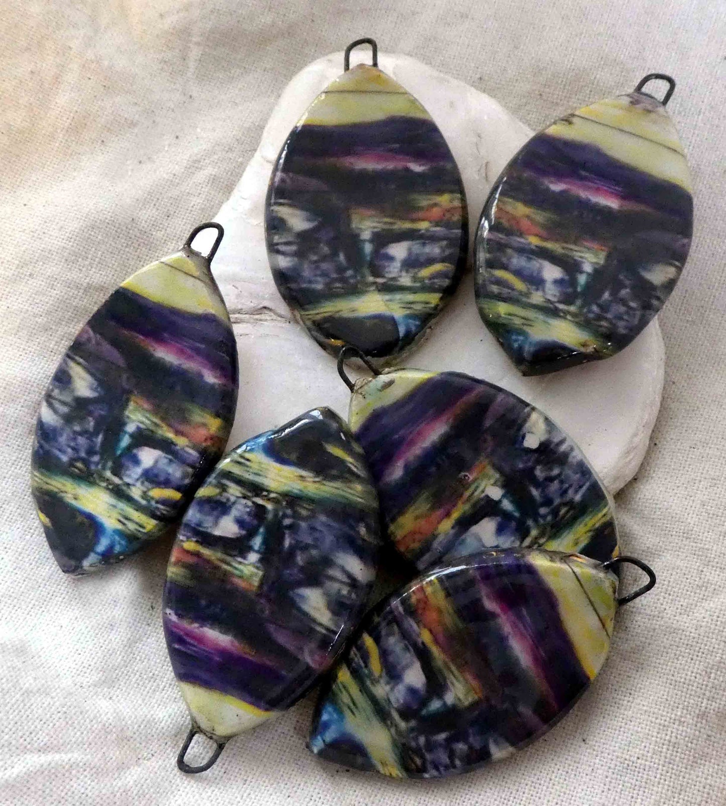 Ceramic Tiffany Earring Drops#21