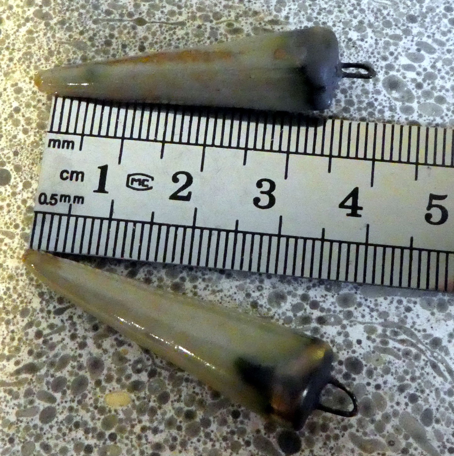 Ceramic Spikes  Earring Charms -Raincloud