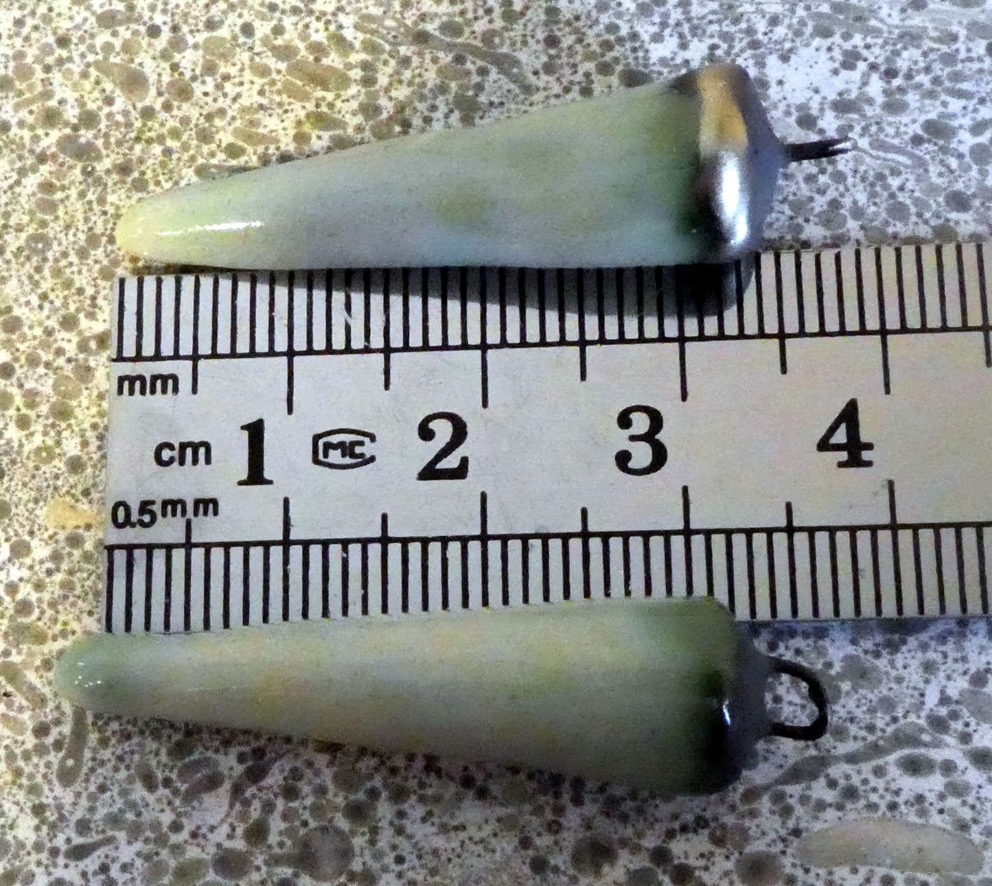 Ceramic Spikes  Earring Charms -Spring Rain