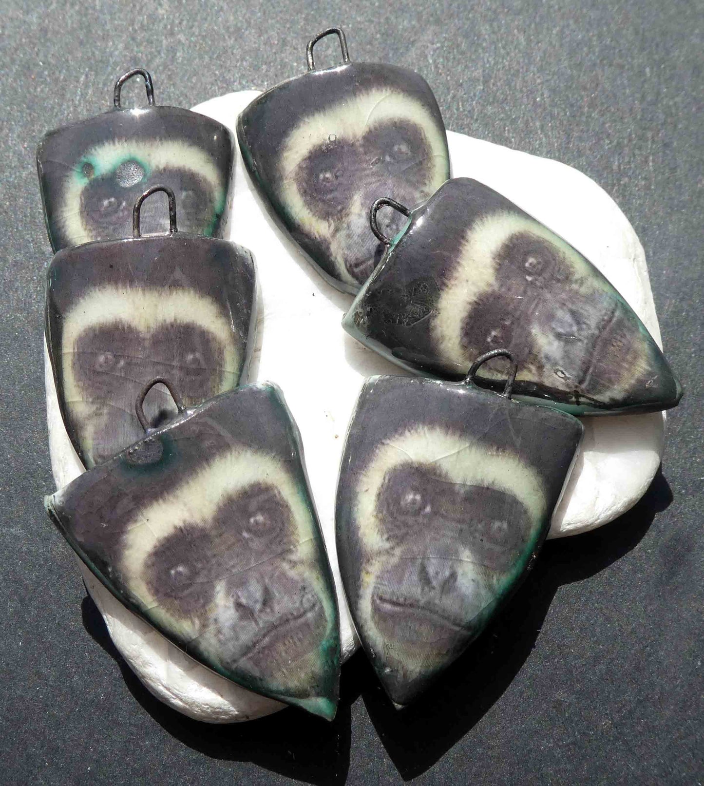 Ceramic Monkey Face Shield Droppers