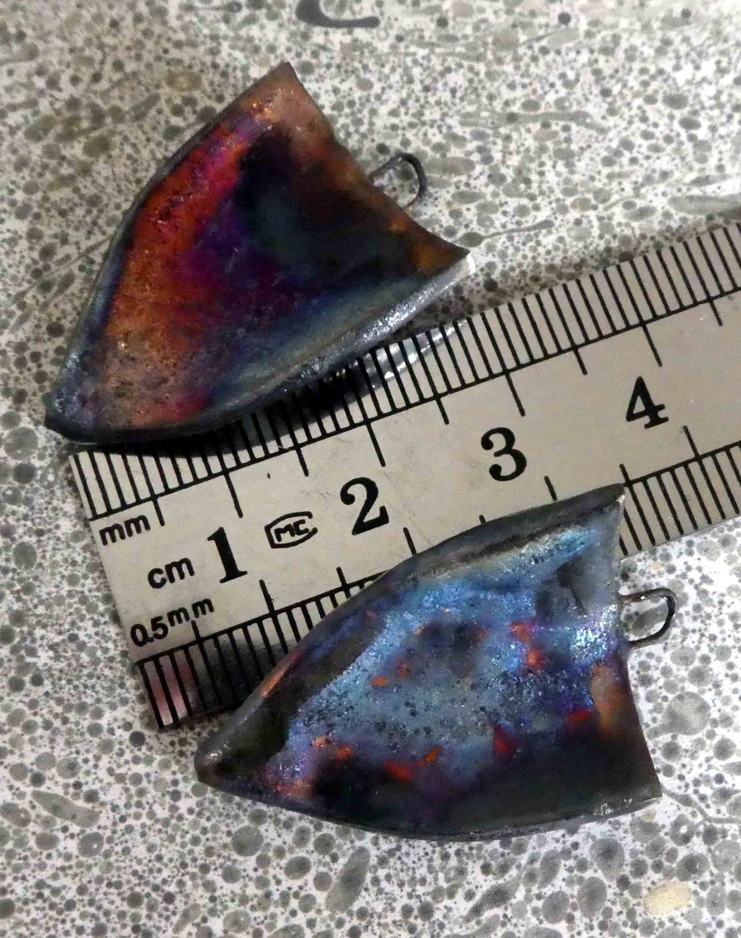 Ceramic Gorilla Face Shield Drops Earring Charms#1