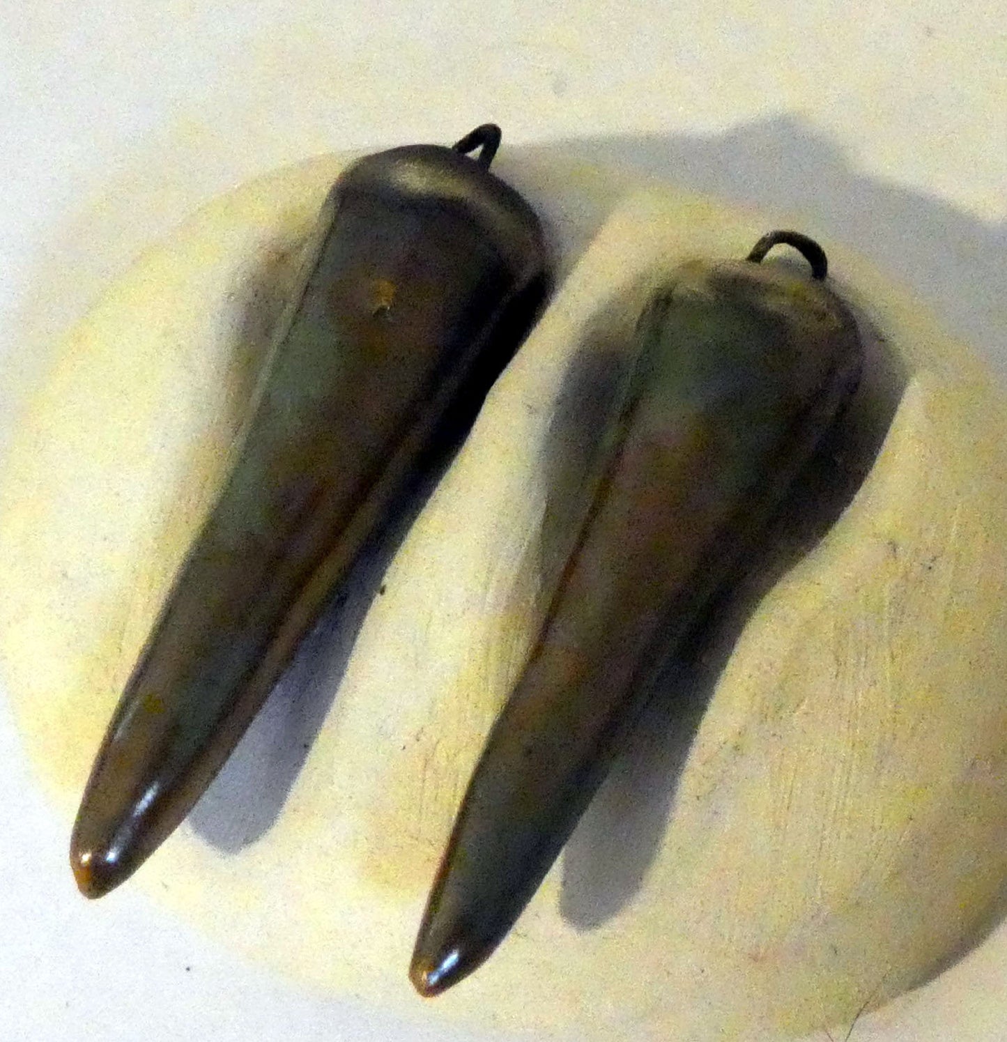 Ceramic Spikes  Earring Charms -Mud and Grass