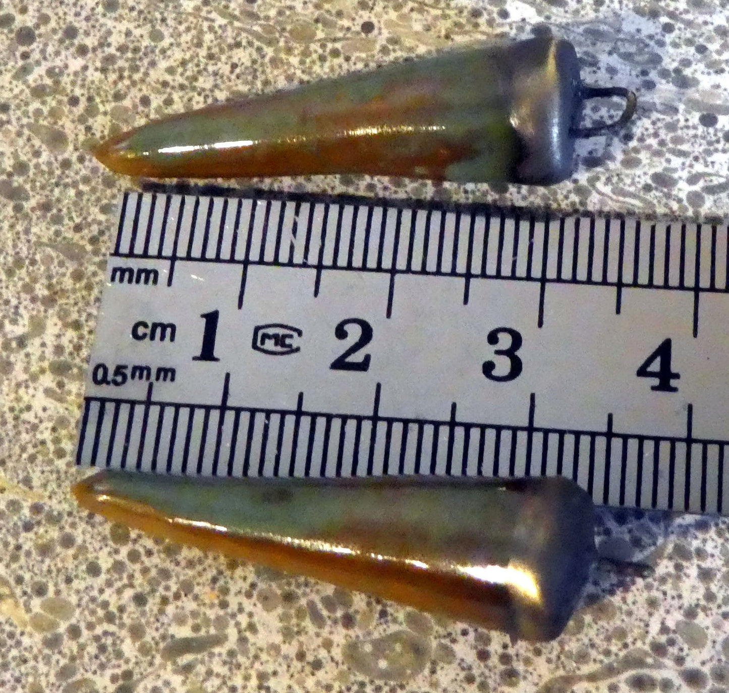 Ceramic Spikes  Earring Charms -Mud and Grass