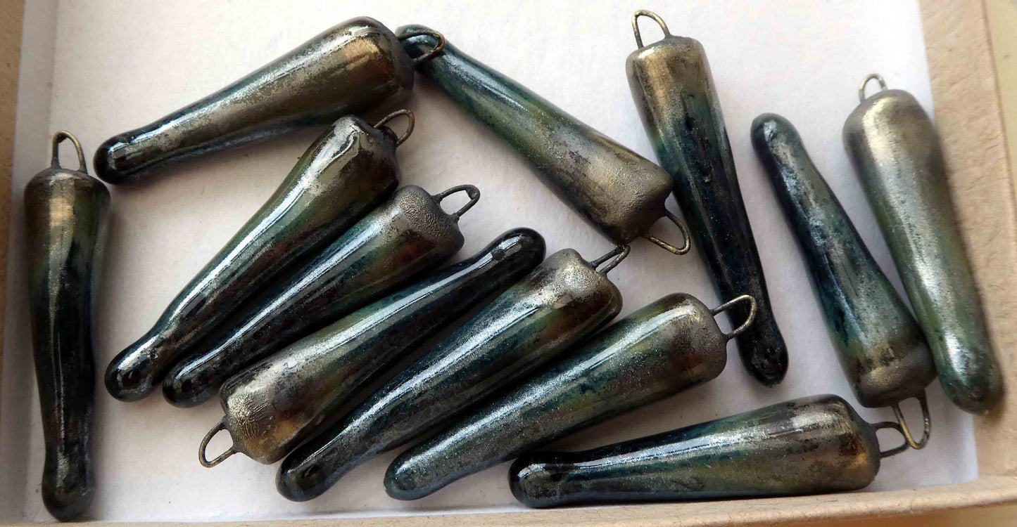 Ceramic Spikes Earring Charms - Granada