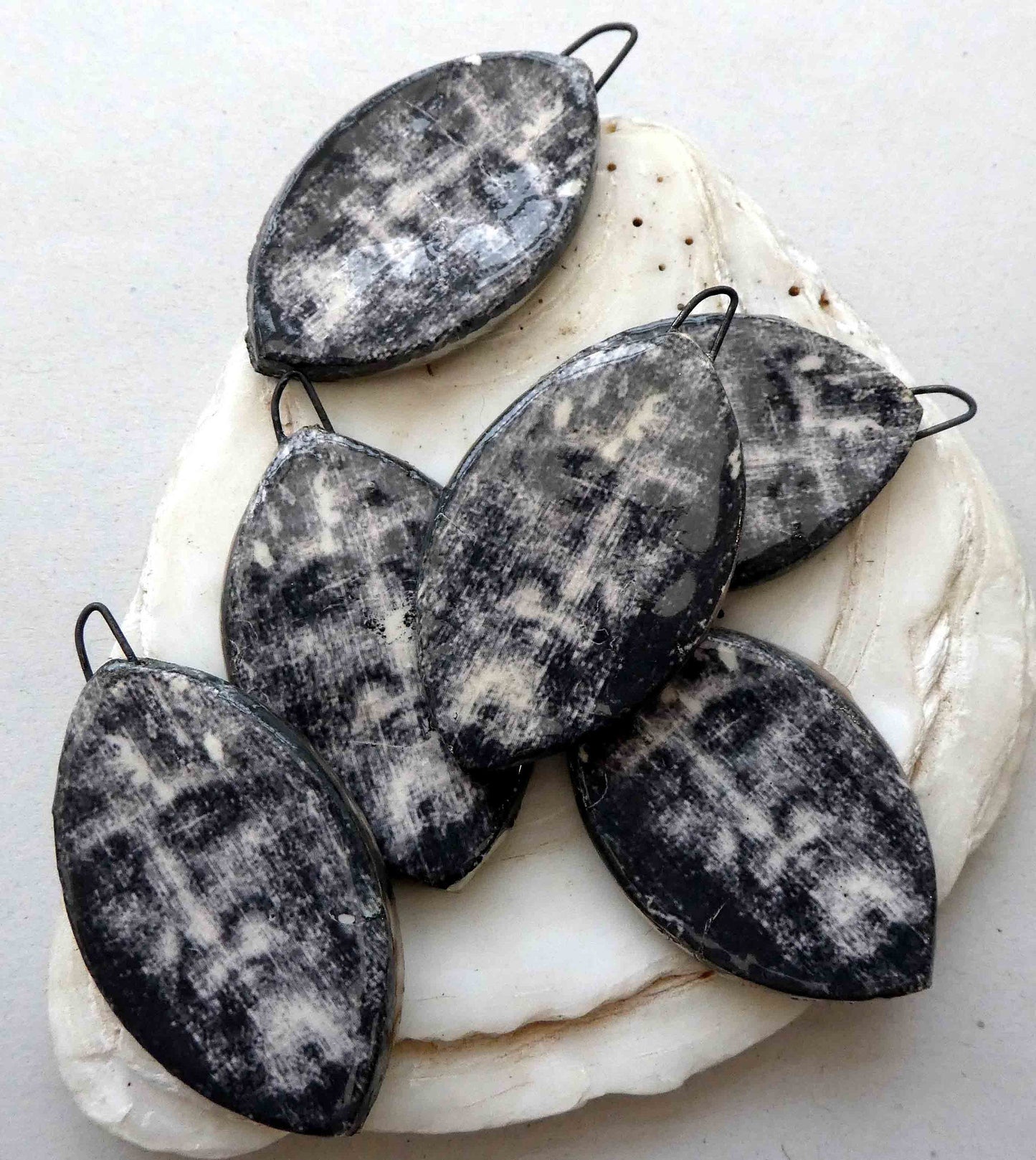 Ceramic Decal Shroud of Turin Earring Charms