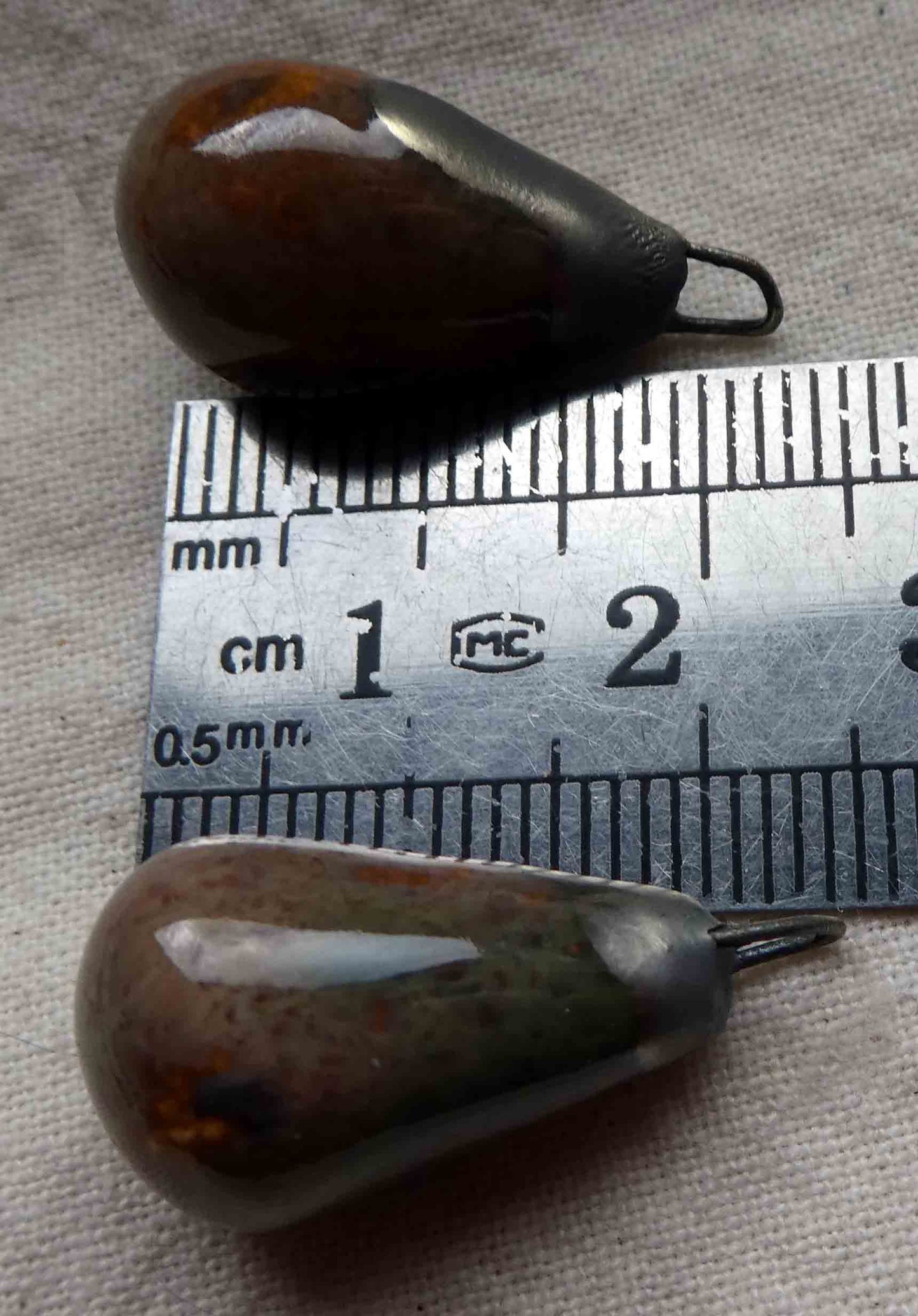 Ceramic Drops Earring Charms - River Stone