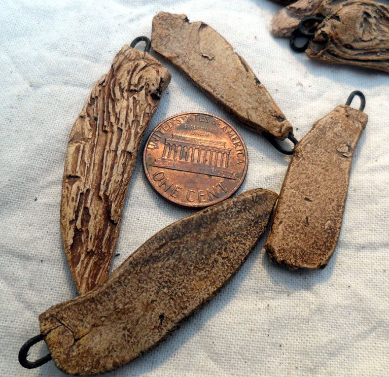 Ceramic Driftwood Shard Charms