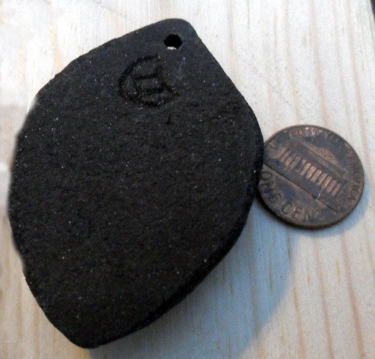 Ceramic Devil Head Cameo Pendant