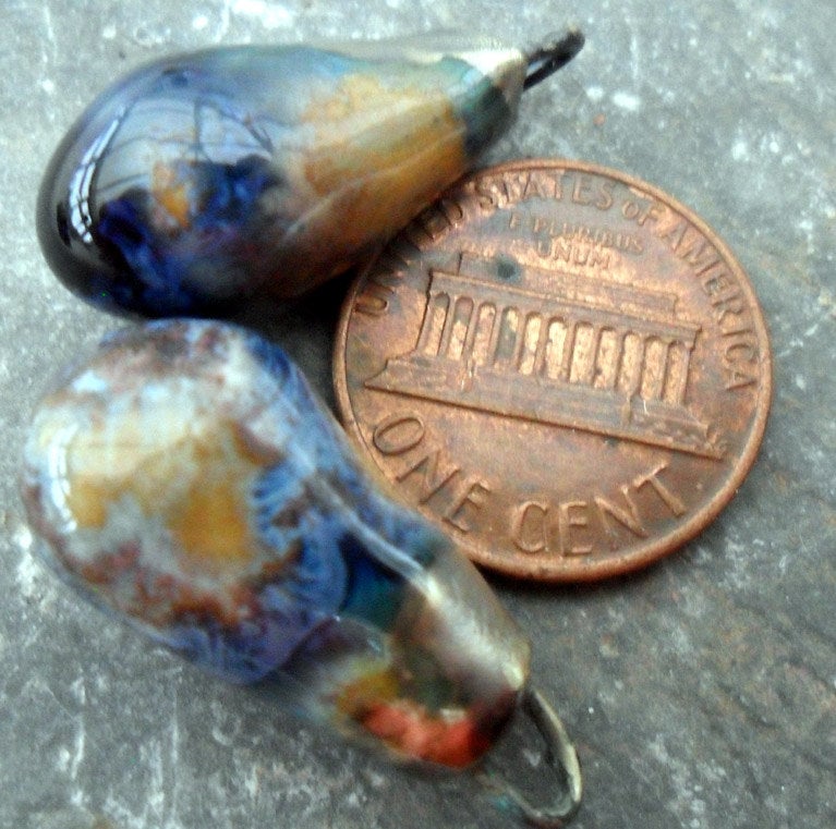 Ceramic Drops Earring Charms -Outer Space