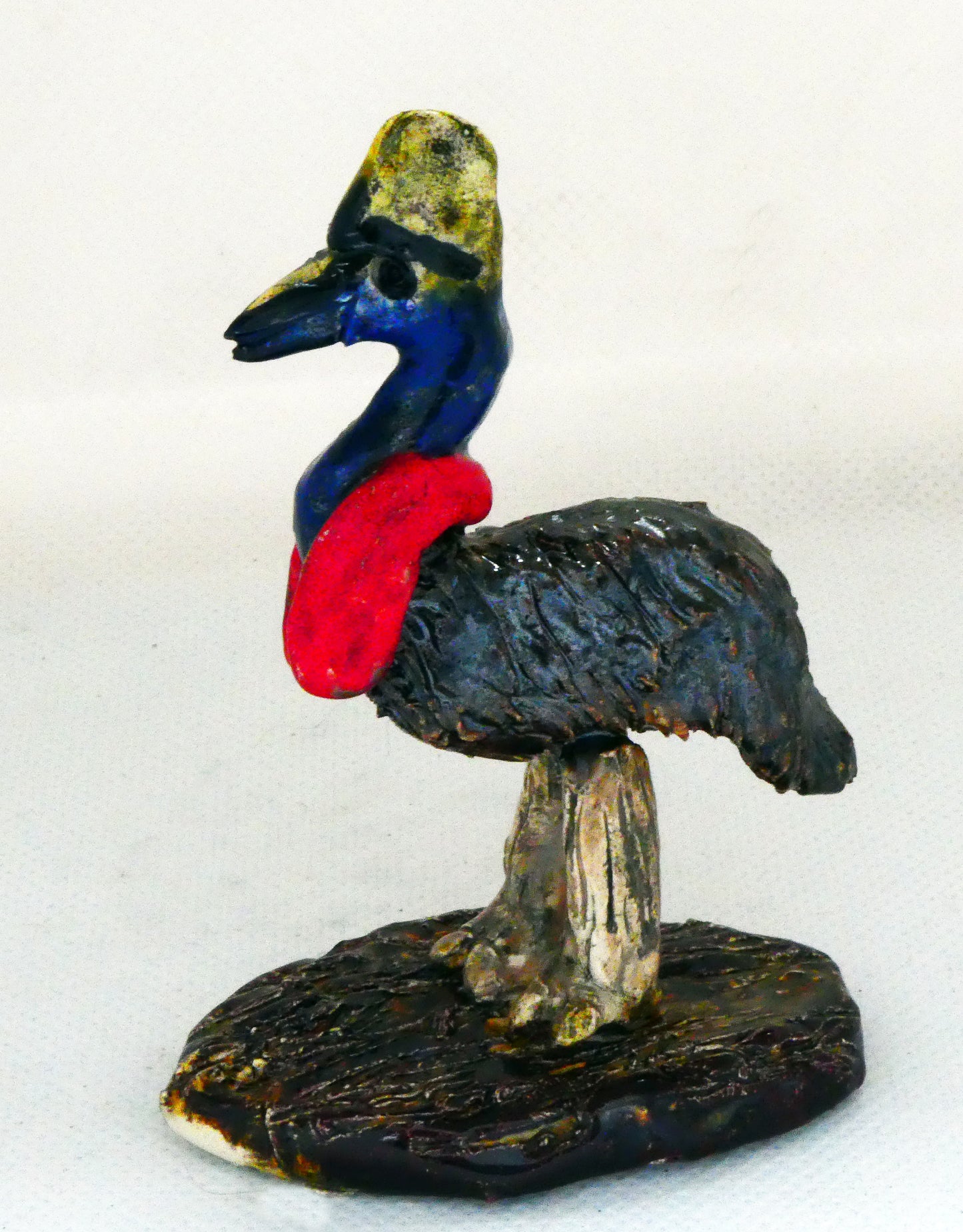 Ceramic Cassowary on Branch Ornament